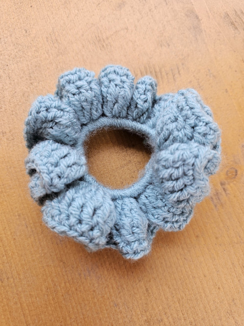 Modro-zelená scrunshie — foto 3