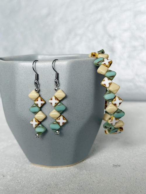 Visací náušnice, chirurgická ocel - Here & there 2 — foto 4