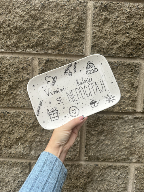 Vánoční malovaný. talíř - Kalorie — foto 4