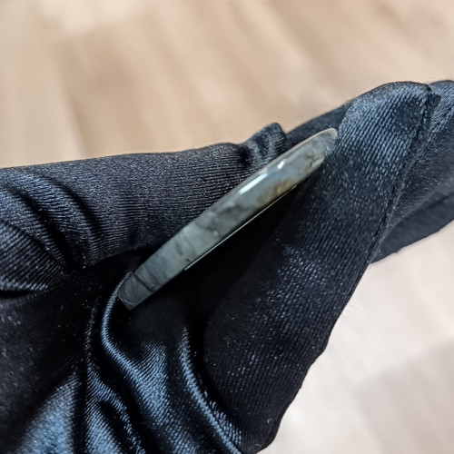Labradorit, ID 5725, průměr 50 mm — foto 4