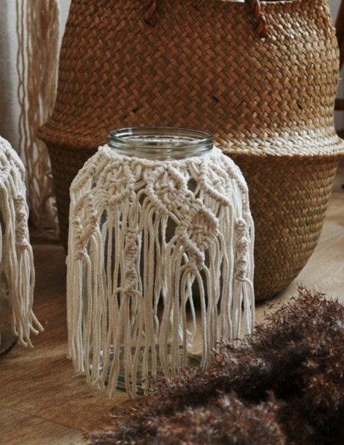 Lucerna macramé - diamonds — foto 5