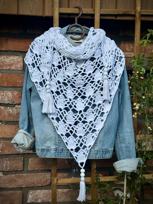 Boho háčkovaný šátek — foto 2