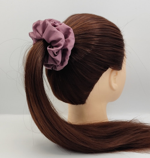 Scrunchie gumička starorůžová tmavá L — foto 2