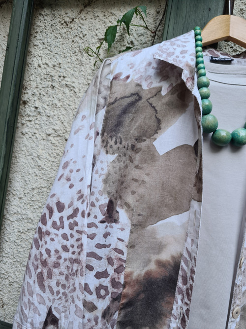 Košilo/kabátek, slabý len, vel.42 — foto 5