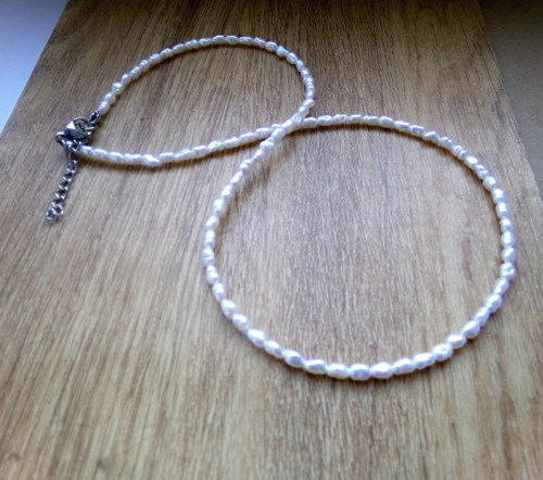 Náhrdelník -mini perličky bílé...... — foto 2