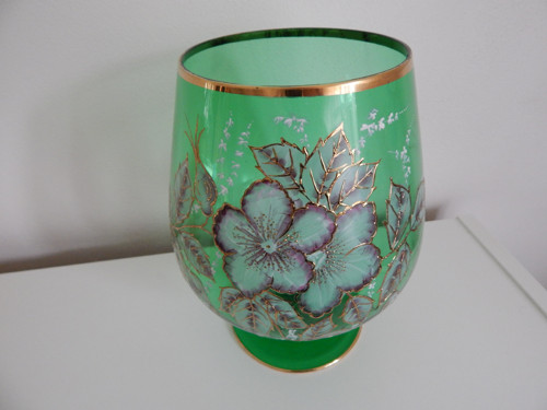 Číše s reliéfními květy - 20 cm — foto 2