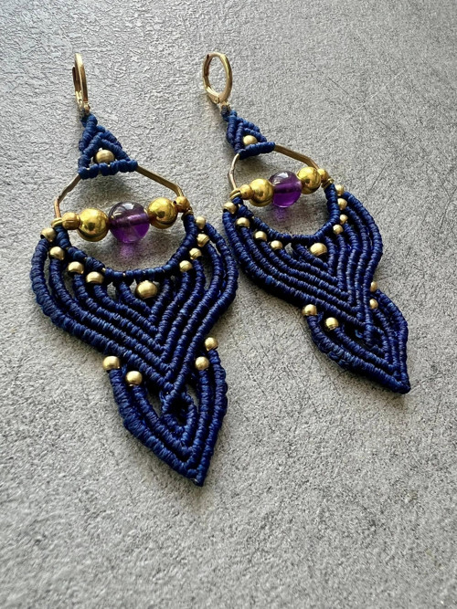 Naušnice Královský Améthyst. — foto 2
