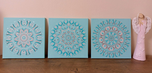 Mandala " MÉ JÁ " - 3x 30 x 30 cm — foto 2