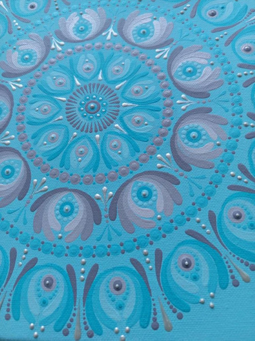 Mandala " MÉ JÁ " - 3x 30 x 30 cm — foto 6
