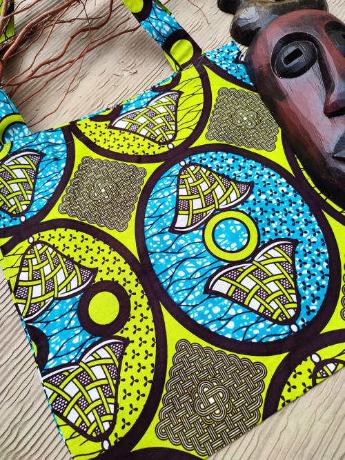 Africká Taška - Zelenomodrá — foto 4