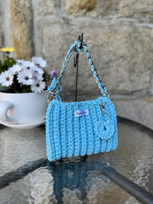 Mini kabelka little love blue — foto 3