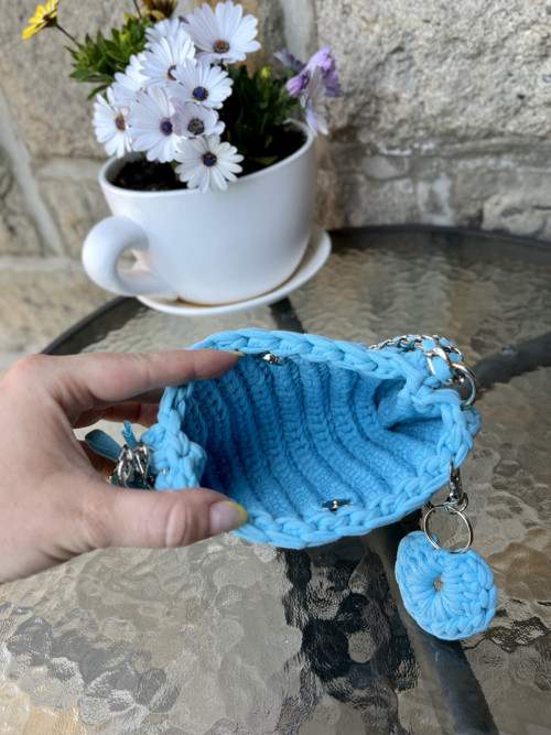 Mini kabelka little love blue — foto 4
