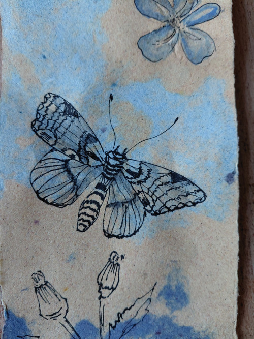 V trávě - ruční papír — foto 3