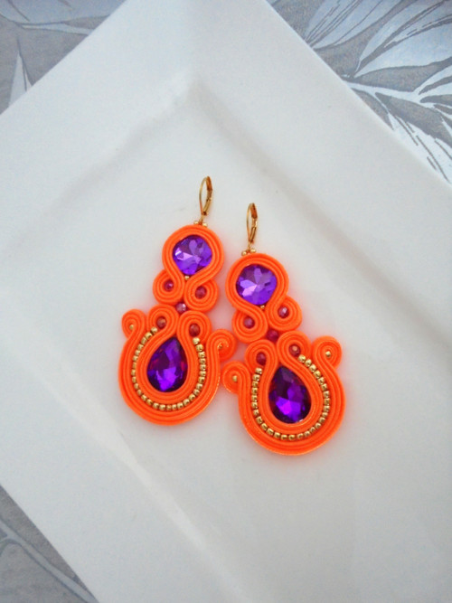 Soutache náušnice — foto 2