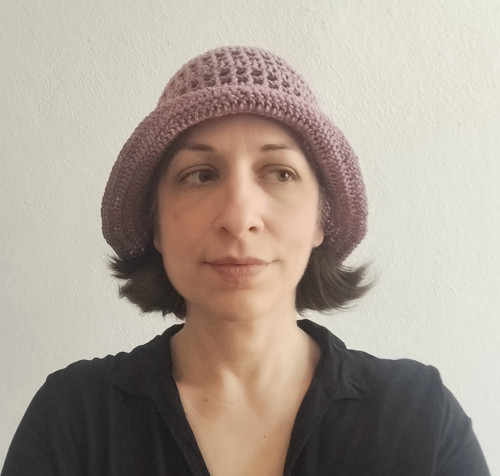 Letní klobouček starofialový — foto 5
