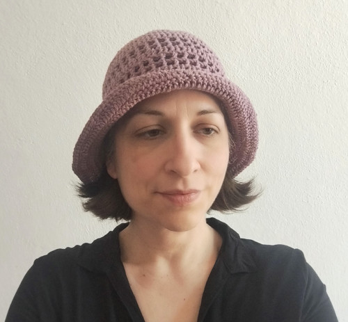 Letní klobouček starofialový — foto 4