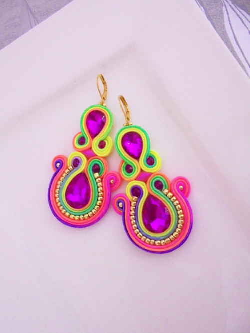 Soutache náušnice — foto 2