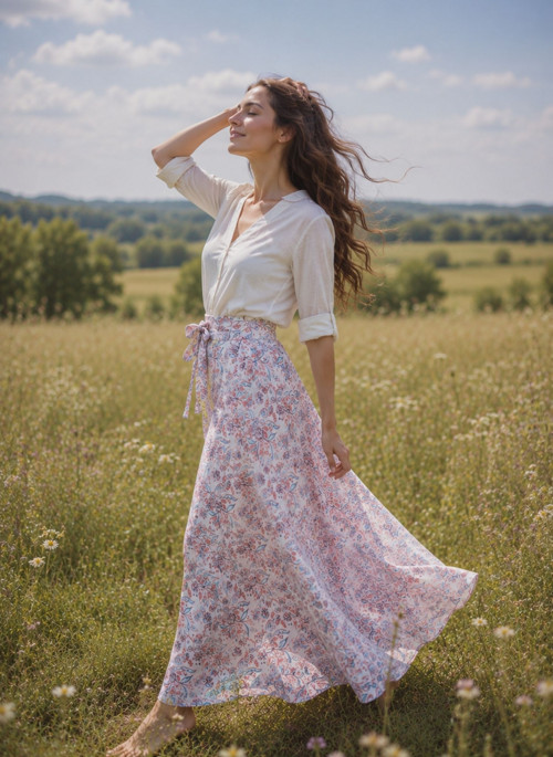 PŮLKOLOVÁ - BÍLÁ KÁVA S KVÍTKY — foto 2