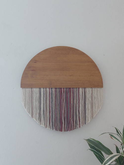 Kulaté macramé na zeď kruh 50cm — foto 5