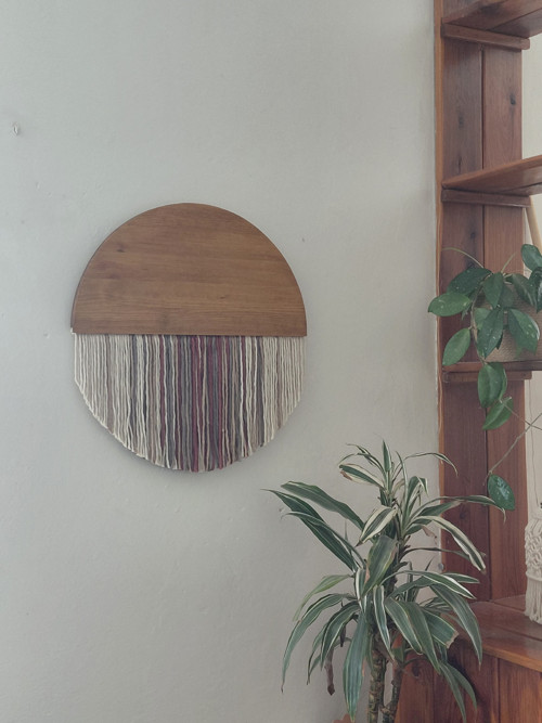 Kulaté macramé na zeď kruh 50cm — foto 2