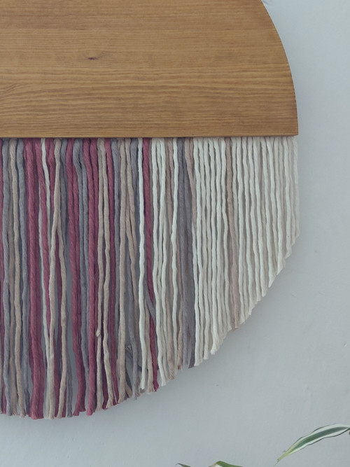 Kulaté macramé na zeď kruh 50cm — foto 3