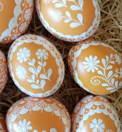 Oranžové reliefní kraslice — foto 3