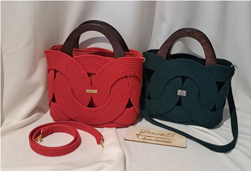 Handmade kabelka "HAZEL " červená — foto 2