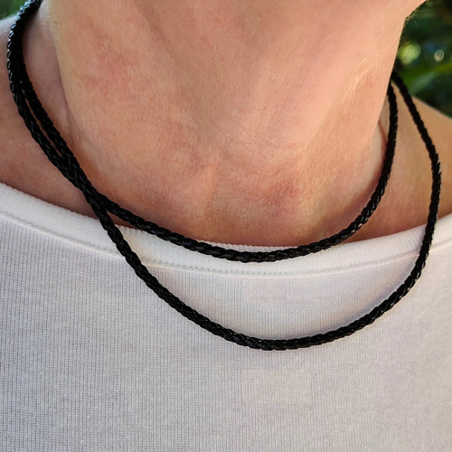 AKCE: 2ks Šňůrka pletená / 42+5cm — foto 2