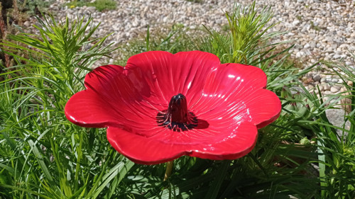 Keramická květina velká — foto 3