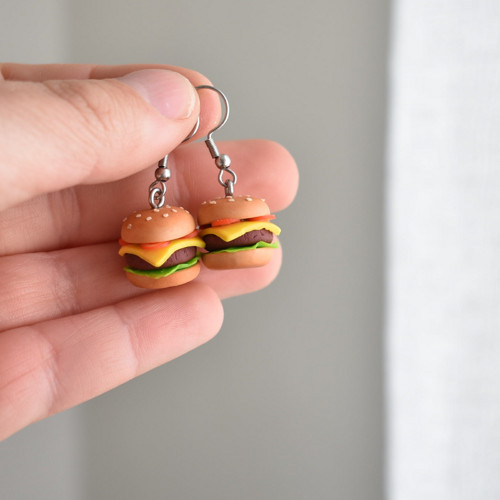 Náušnice - Hamburger — foto 2