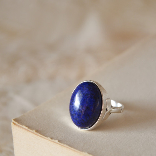 Prstýnek " Vesmír " (lapis lazuli) — foto 3