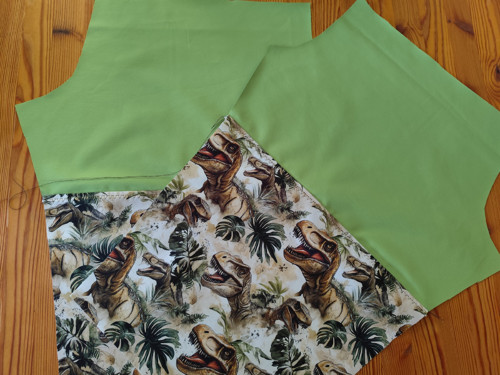 Letní softshellové kalhoty 110 - dinosauři — foto 4
