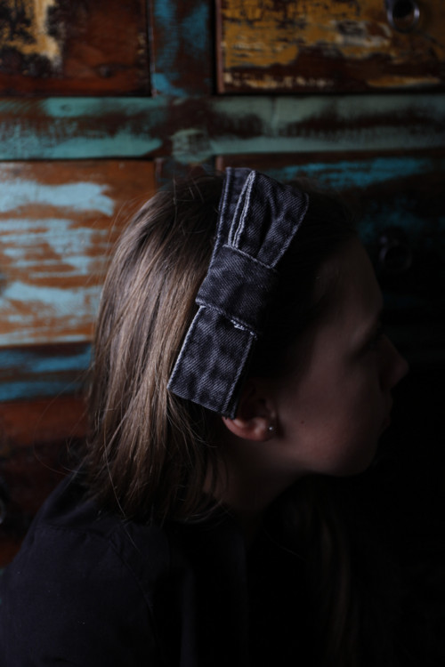 Čelenka "Jeans bow" — foto 3