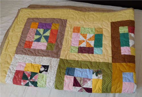 Barevný patchwork - deka/přehoz — foto 4