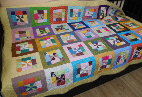 Barevný patchwork - deka/přehoz — foto 2