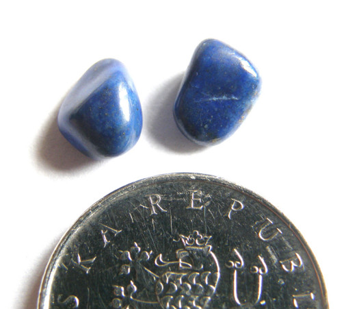 Lapis lazuli - leštěné kousky do náušnic — foto 4