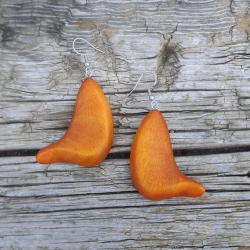 Náušnice oranžové — foto 2
