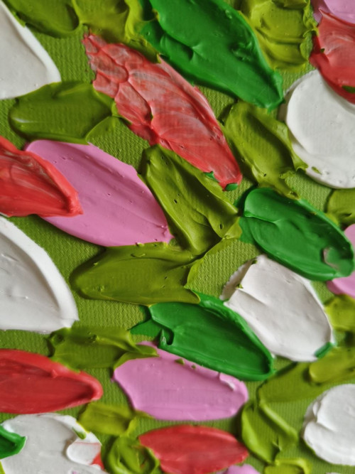 Texturovaný obraz "Tulipány" — foto 2