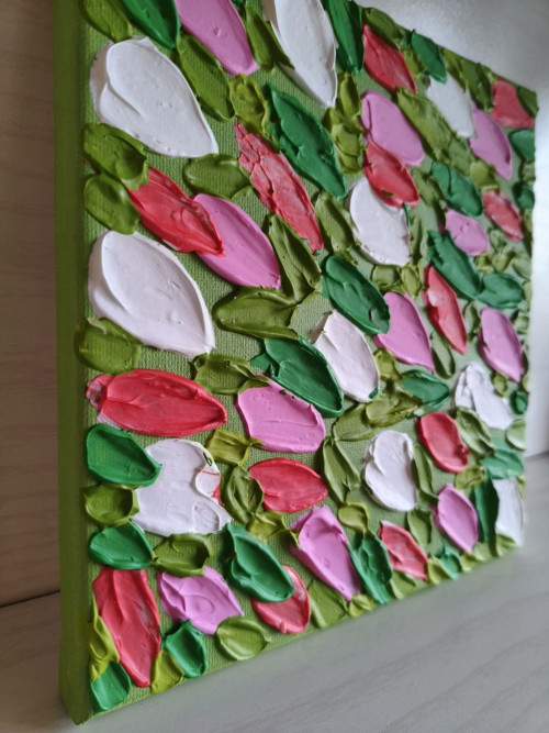 Texturovaný obraz "Tulipány" — foto 4