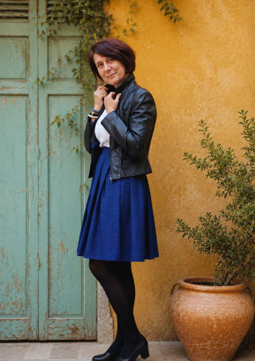 Modrá Zavinovací Sukénka — foto 2