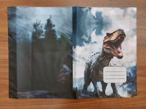 Obal na sešit A4 - dinosaurus II — foto 2