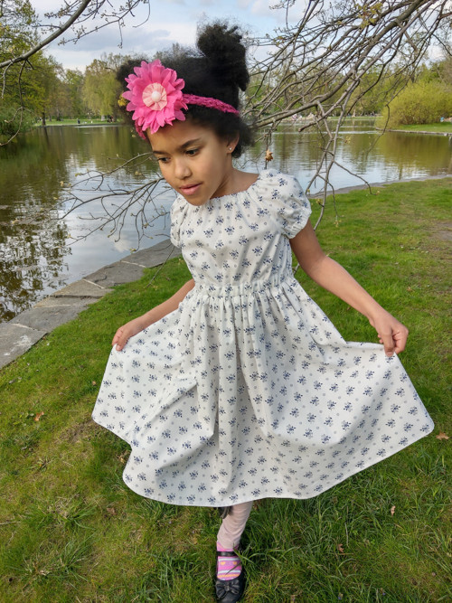 Bavlněné šatičky IZARA a la modrotisk — foto 6