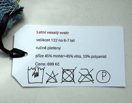 Letní veselý svetr, vel. 122 — foto 3