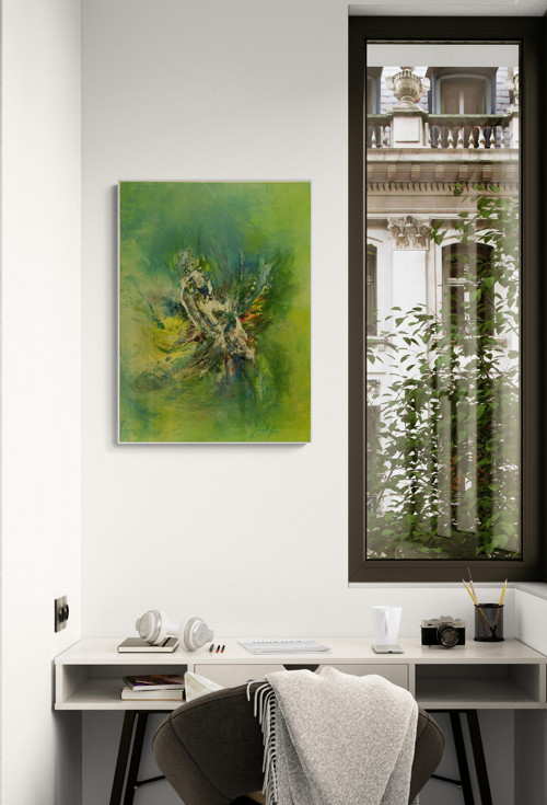 402. Bájný pták, 75x55 cm — foto 4