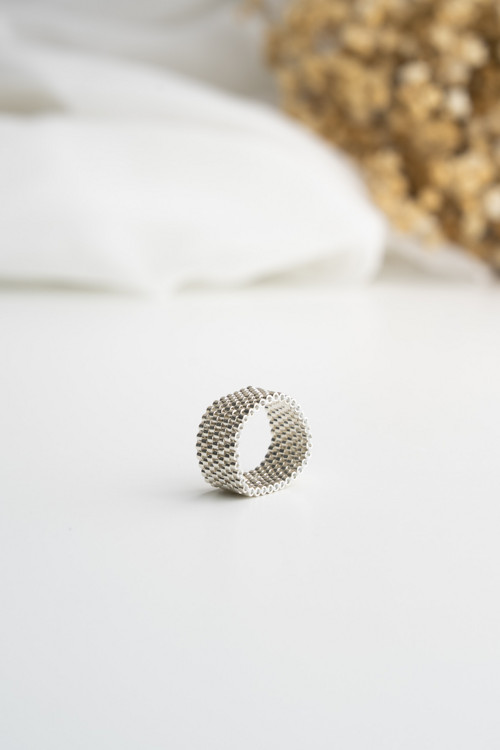 Prstýnek "Silver Wide" - Miyuki — foto 2