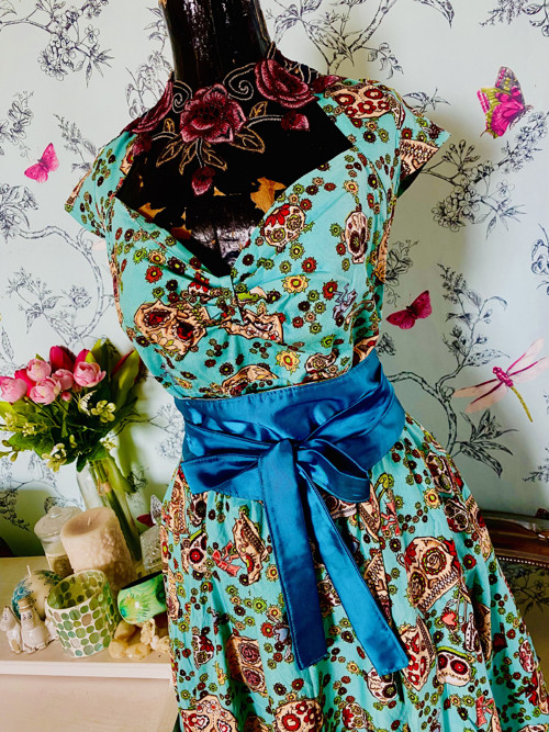 Šaty retro pin-up, vel.46 — foto 2