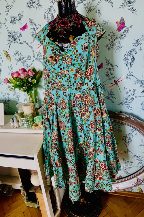 Šaty retro pin-up, vel.46 — foto 4