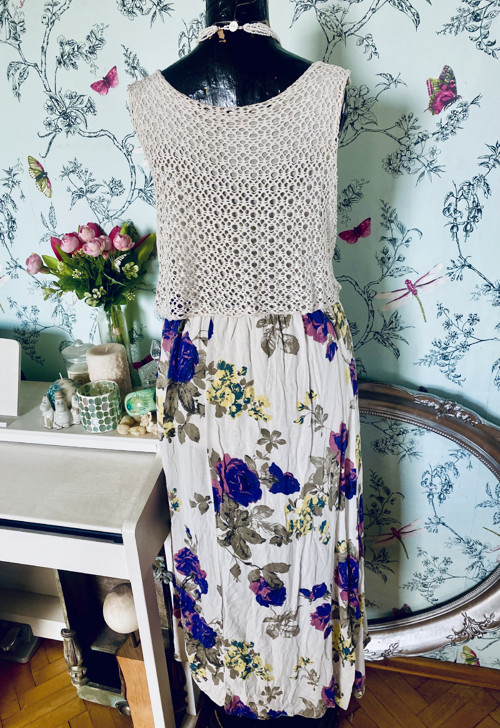 Šaty boho s topem háčkovaným — foto 4