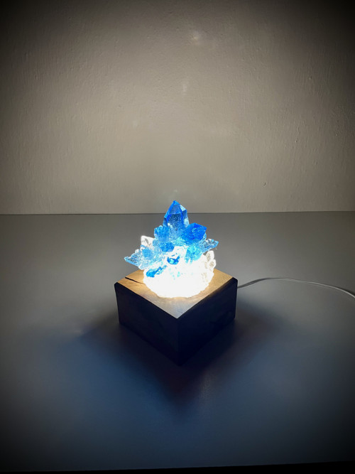Modrý krystal lampa — foto 2