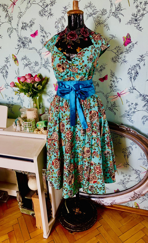 Šaty retro pin-up, vel.46 — foto 3